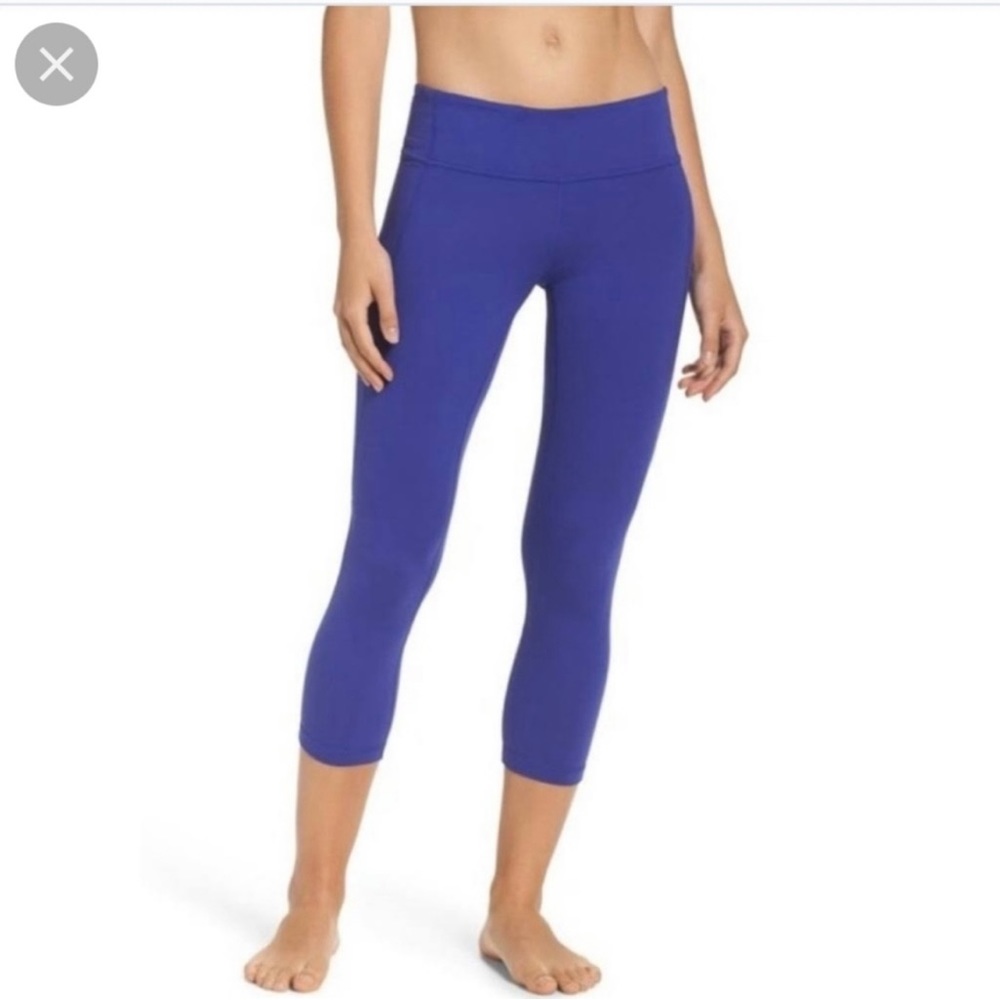 Zella Cropped Leggings Royal Blue Size M